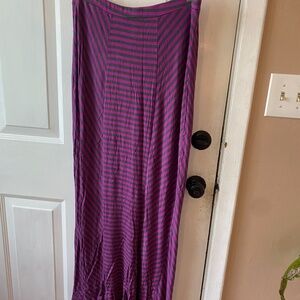 MAXI SKIRT MAGENTA/GRAY STRIPE L